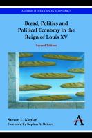 Bread, politics and political economy in the reign of Louis XV