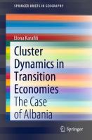 Cluster Dynamics in Transition Economies The Case of Albania /