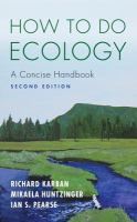 How to do ecology : a concise handbook /
