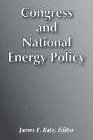 Congress and national energy policy /