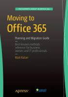 Moving to Office 365 Planning and Migration Guide /