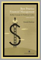 Best practice financial management six key concepts for healthcare leaders /