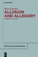 Allusion and allegory studies in the Ciris /