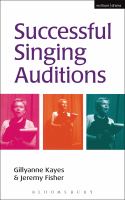 Successful singing auditions