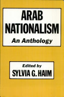 Arab nationalism : an anthology /