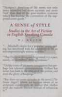 A sense of style : studies in the art of fiction in English-speaking Canada /