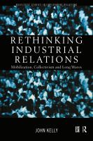 Rethinking Industrial Relations : Mobilisation, Collectivism and Long Waves.