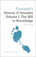 Foucault's History of sexuality.