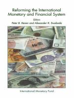 Reforming the International Monetary and Financial System.