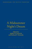 A Midsummer Night's Dream : Shakespeare: the Critical Tradition, Volume 7.