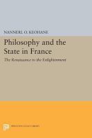 Philosophy and the State in France.