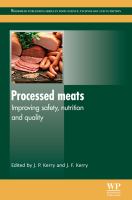 Processed Meats : Improving Safety, Nutrition and Quality.