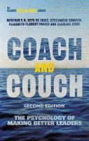 Coach and couch the psychology of making better leaders /