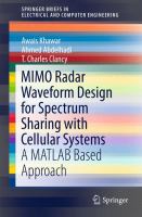 MIMO Radar Waveform Design for Spectrum Sharing with Cellular Systems A MATLAB Based Approach /