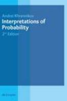 Interpretations of probability