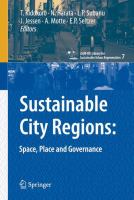Sustainable City Regions : Space, Place and Governance.
