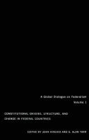 Constitutional Origins, Structure, and Change in Federal Countries.