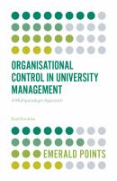 Organisational control in university management a multiparadigm approach /