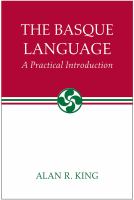 The Basque language : a practical introduction /