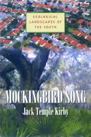 Mockingbird song ecological landscapes of the South /
