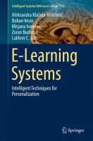 E-Learning Systems Intelligent Techniques for Personalization /