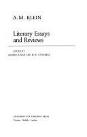 Literary essays and reviews /