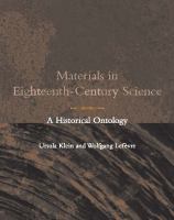 Materials in eighteenth-century science a historical ontology /