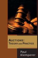 Auctions theory and practice /