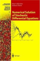 Numerical solution of stochastic differential equations /