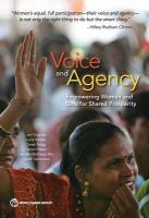 Voice and agency empowering women and girls for shared prosperity /