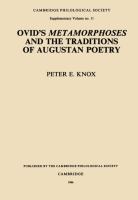 Ovid's Metamorphoses and the traditions of Augustan poetry /