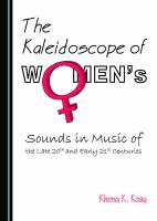 The kaleidoscope of women's sounds in music of the late 20th and early 21st centuries