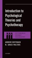 Introduction to Psychological Theories and Psychotherapy.