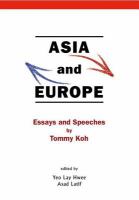 Asia and Europe essays and speeches /