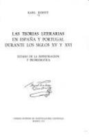 Las teorías literarias en España y Portugal durante los siglos XV y XVI; estado de la investigación y problemática.