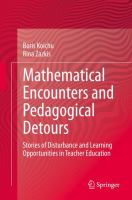 Mathematical Encounters and Pedagogical Detours Stories of Disturbance and Learning Opportunities in Teacher Education /