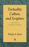 Textuality, culture and scripture : a study in interrelations /