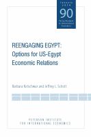 Reengaging Egypt : Options for US-Egypt Economic Relations.