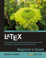 LaTeX Beginner's Guide.