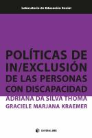 Políticas de in/exclusión de Las Personas con Discapacidad.