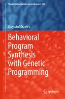 Behavioral Program Synthesis with Genetic Programming