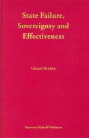 State Failure, Sovereignty and Effectiveness : Legal Lessons from the Decolonization of SubSaharan Africa.