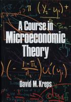 A course in microeconomic theory /