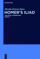 Homer's Iliad the Basel Commentary : Book III /