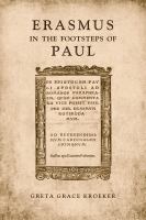 Erasmus in the Footsteps of Paul /