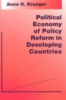 Political economy of policy reform in developing countries /