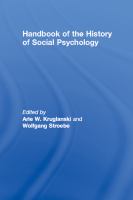 Handbook of the History of Social Psychology.