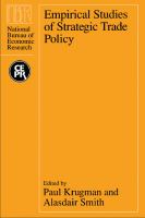 Empirical Studies of Strategic Trade Policy.