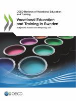 Vocational Education and Training in Sweden.