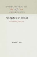 Arbitration in Transit : an Evaluation of Wage Criteria /